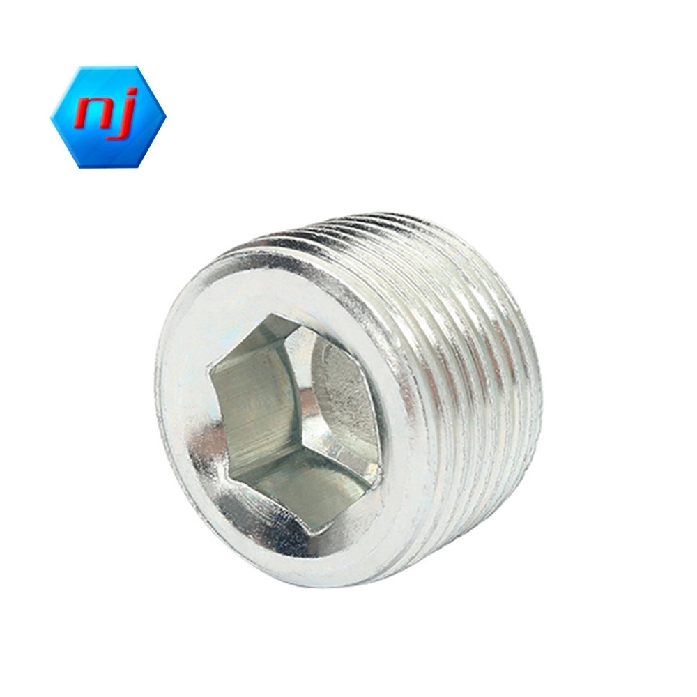 NJ Hydraulic Line Adapters Brand Hollow Hex Pipe Plug NPTF Custom 2