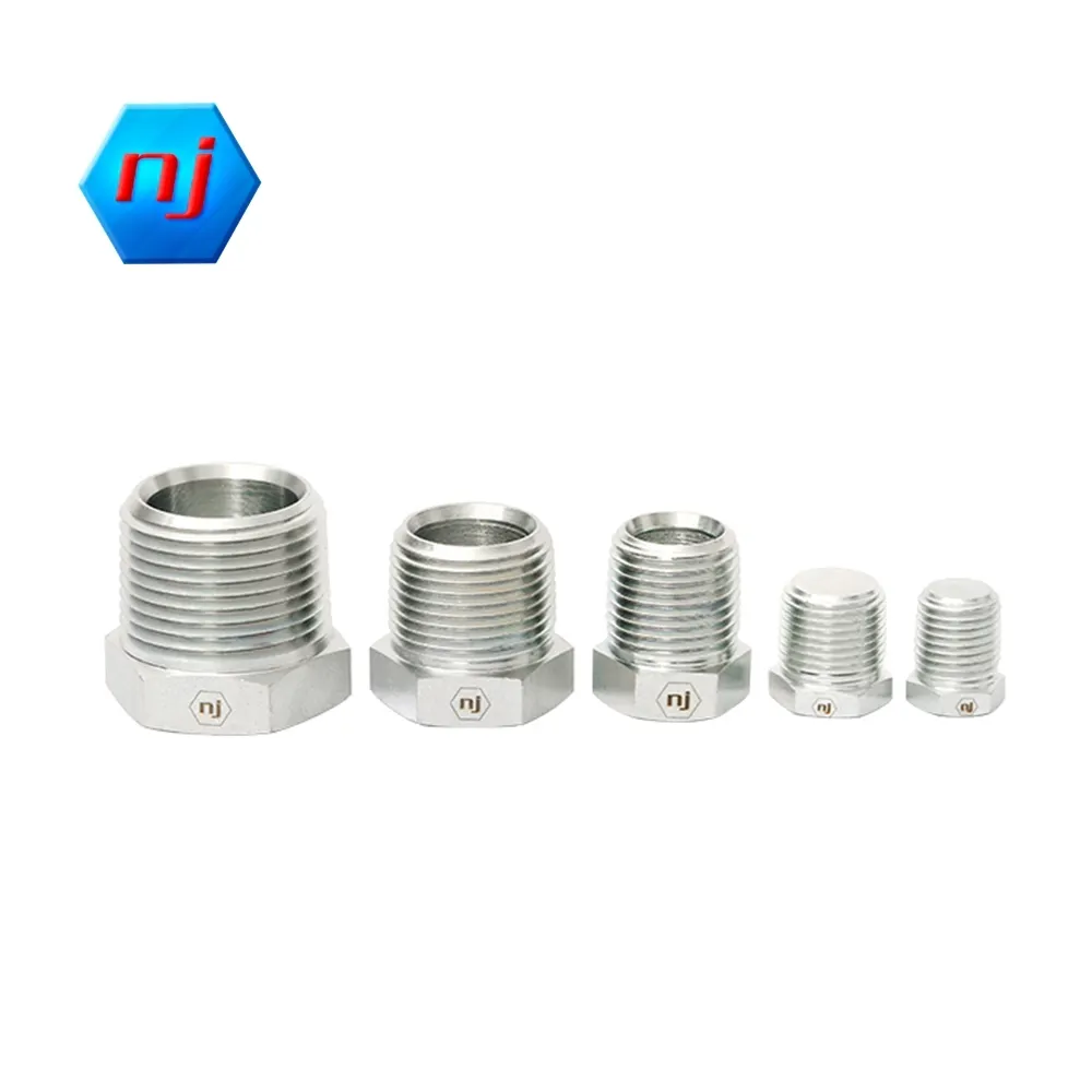 Conector metálico de manguera personalizado NJ forjado acero al carbono 5406-P 4