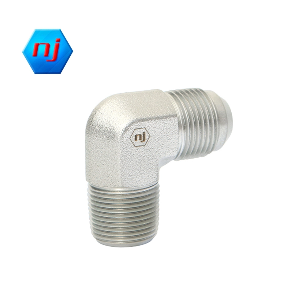 O Ring Seal Fittings NJ,Cr 3+ Zinc Plating Thread 1 Type: Male JIC Thread 2 Type: Male NPT 2