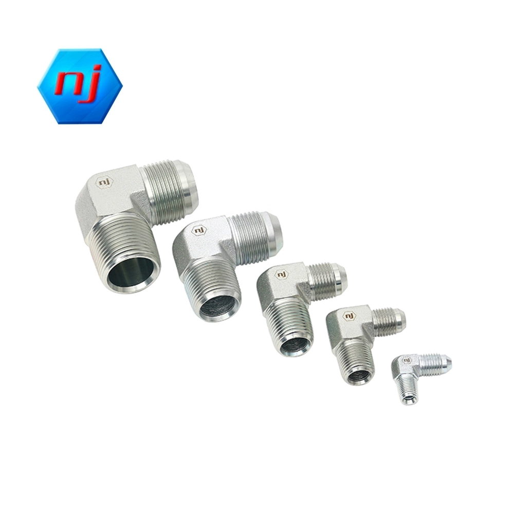 O Ring Seal Fittings NJ,Cr 3+ Zinc Plating Thread 1 Type: Male JIC Thread 2 Type: Male NPT 4