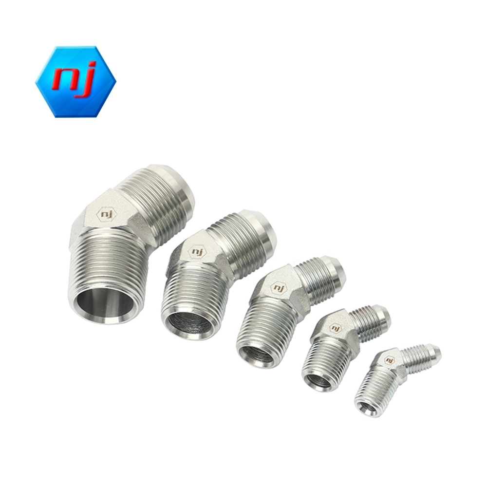 Npt Compression Fitting NJ Brand 2503 Series Cr 3+ Zinc Plating 4