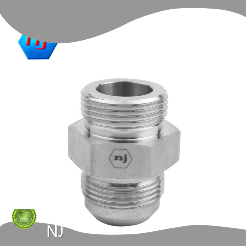 NJ Brand Reusable Hose End Fittings Stainless Steel Straight JIC to ORB Adapters 1