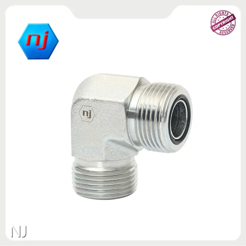 Raccords de tuyaux Npt Type de filetage 1 : ORFS mâle
 Type de filetage 2 : mâle ORFS NJ MFS-MFS 90° 1
