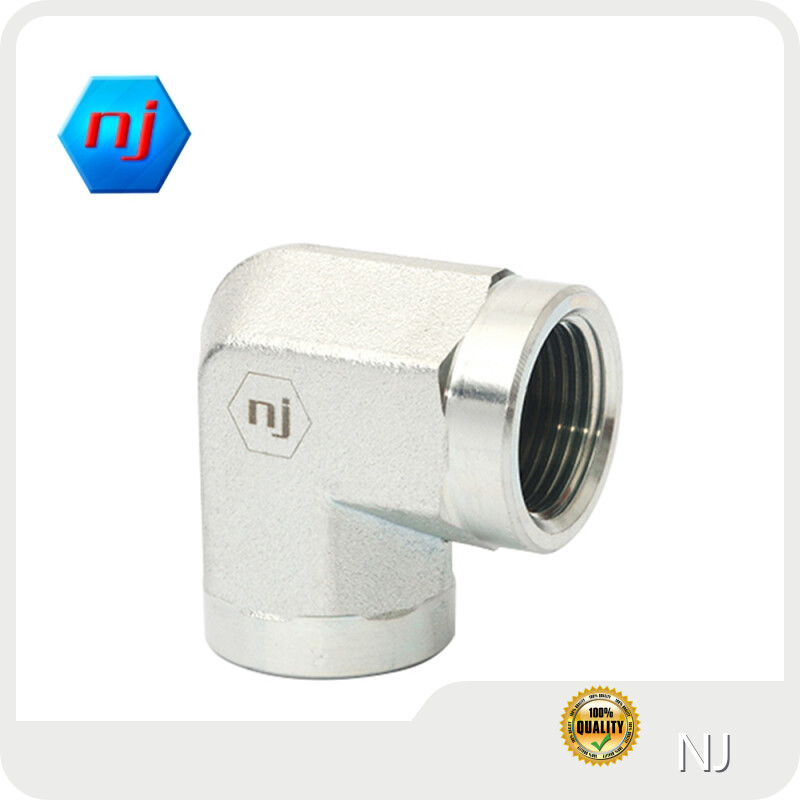 Connettore in metallo per tubo flessibile NJ Marca 5504 Serie GOMITO Filettatura 1 Tipo: NPT femmina
 Tipo filettatura 2: NPT femmina personalizzata 1