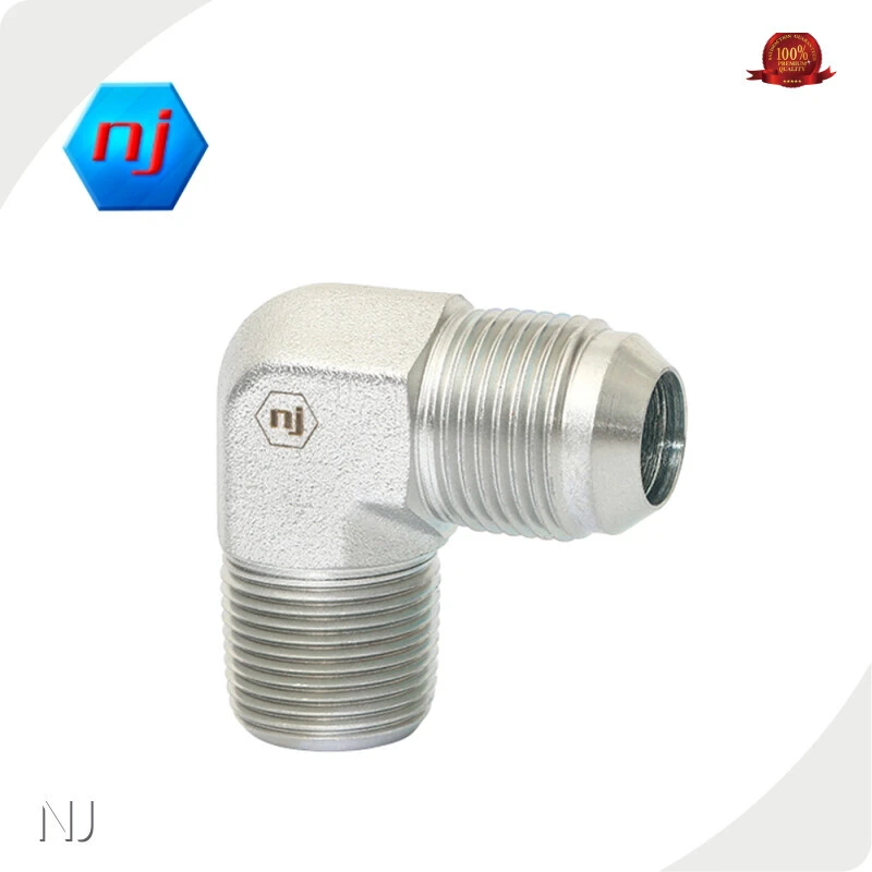 Quality NJ Brand 90°elbow Carbon Steel Reusable High Pressure Hose Fittings 1