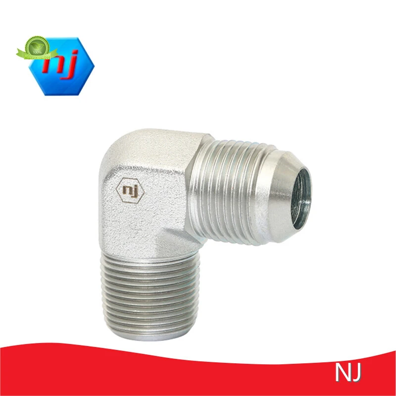 O Ring Seal Fittings NJ,Cr 3+ Zinc Plating Thread 1 Type: Male JIC Thread 2 Type: Male NPT 1