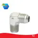 Conexiones de sello de junta tórica NJ, Cr 3+ Rosca galvanizada 1 Tipo: Macho JIC
 Rosca 2 Tipo: Macho NPT 1