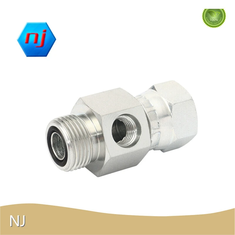 Sae Flange Hose Fittings Straight Cr 3+ Zinc Plating NJ Brand 1