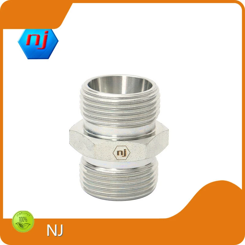 Hot Hydraulic Hose Connector M12 - M42 Cr 3+ Zinc Plating NJ Brand 1