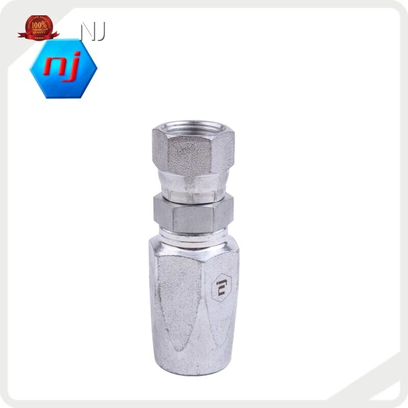 NJ Brand Brass Hose Barb FittingsSAE 070220 Cr3+ Zinc Plating 1