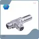 Adaptador de manguera de metal Acero al carbono Cr3+ Galvanizado 1