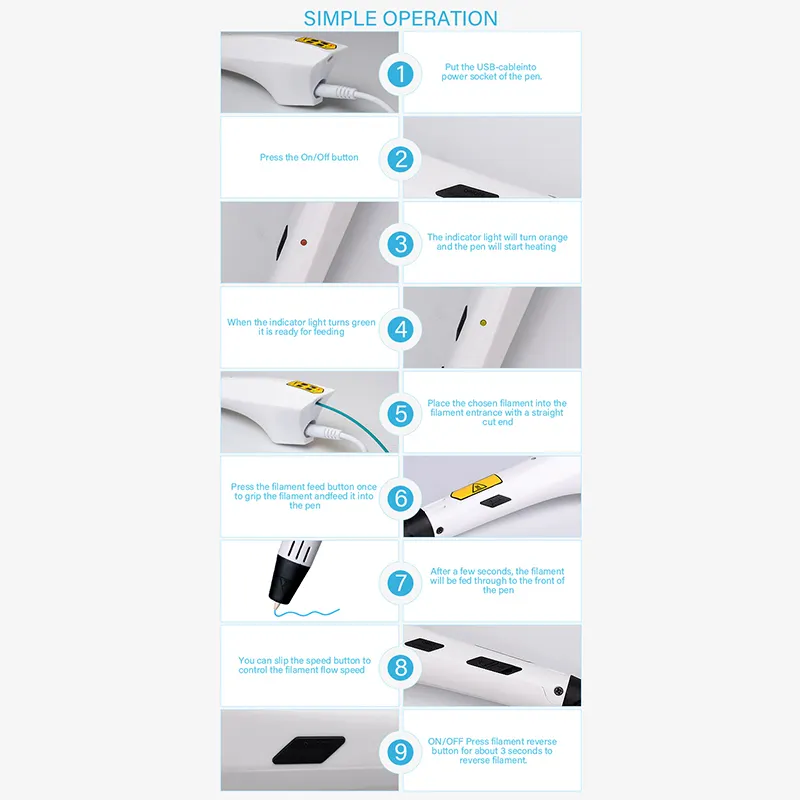 Intelligent 3d Pen Brand Plastic 5V/2A (available for Power Bank) Power Bank 8
