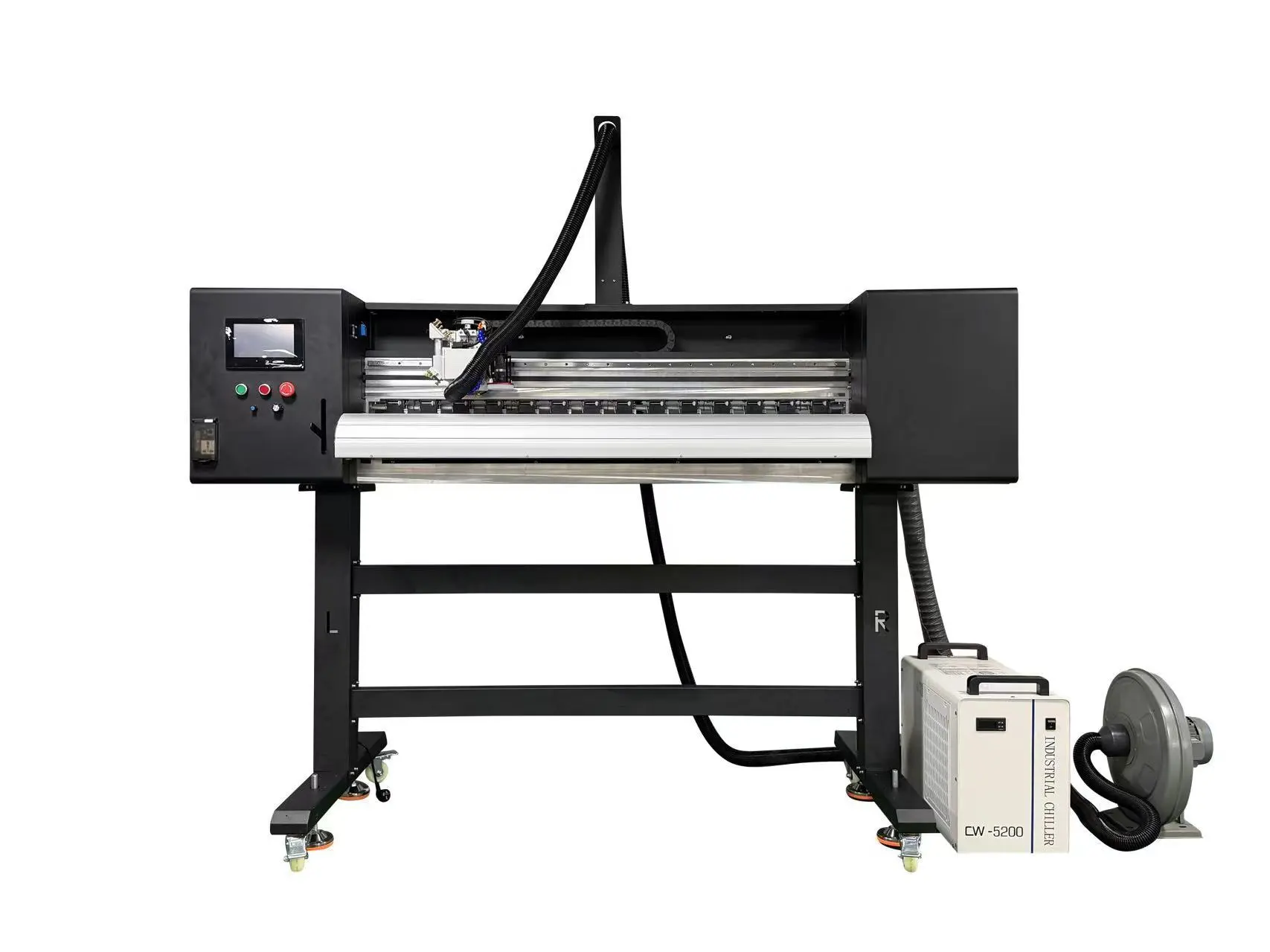 Máquina de corte/gravação a laser multifuncional com formato amplo, sincronização de eixo duplo, marcação a laser e alimentação integrada&quot; 1