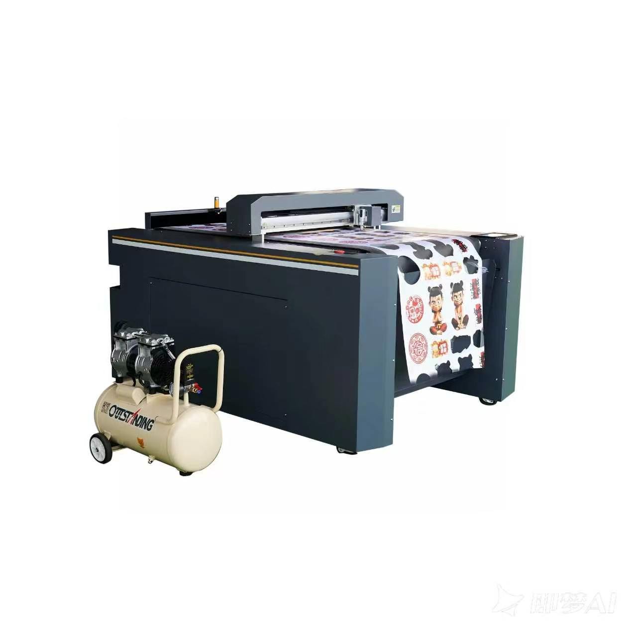 Cortadora plana industrial inteligente FCR6090 | Cortadora digital de alta precisão com plataforma de sucção a vácuo e sistema de ferramenta dupla 6