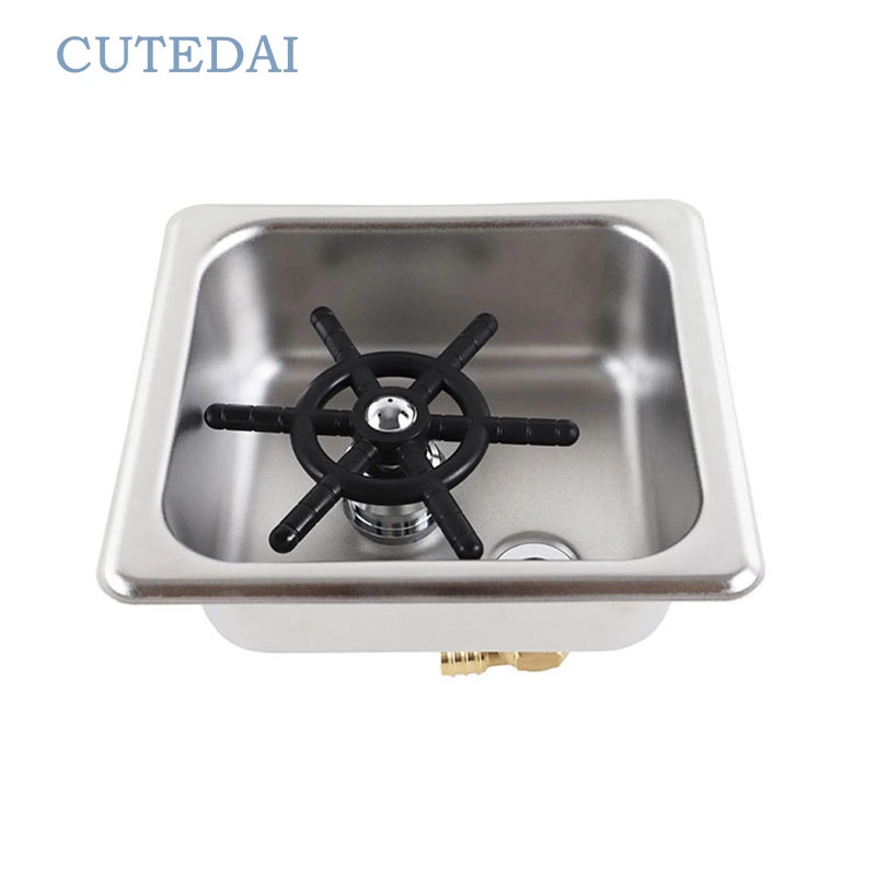 Коммерческая металлическая автоматическая машина для мытья стаканов и чашек, быстрое ополаскивание кувшинов для кофе с краном Barista для кухонной мойки, применение в отелях 1