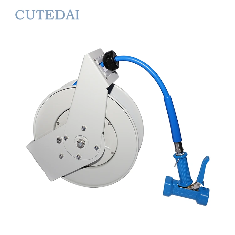 Wysokociśnieniowy wąż ogrodowy zwijany z wężem Giraffe Tools, stal węglowa, 10/15 m, do mycia samochodów 1