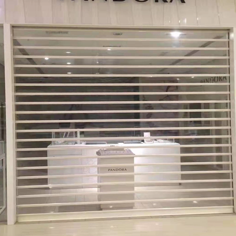 Cheap Price clear polycarbonate roller shutter door PC-120 1