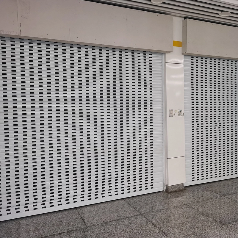 Punched hole aluminum roller shutter door | aluminum rolling shutter | model 77mm a19 1