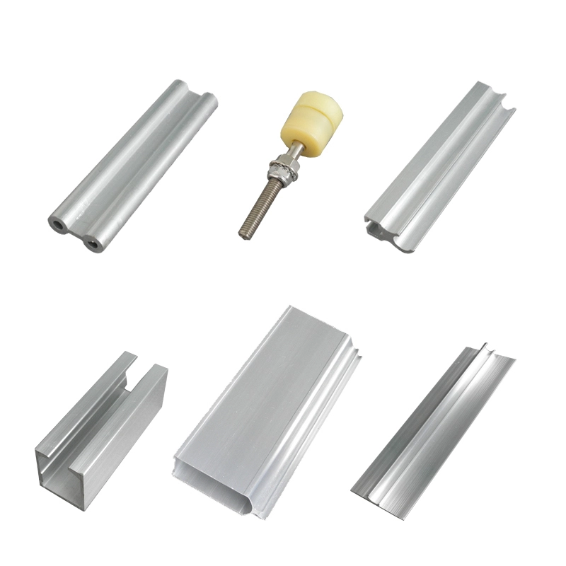 China Factory Price polycarbonate sliding folding shutter door accessories Transparent folding closure parts 1
