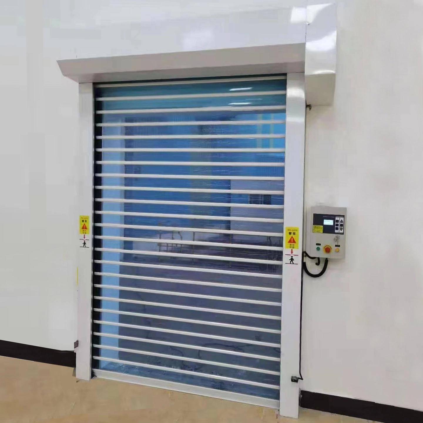 Transparent Polycarbonate High Speed Rolling shutter | Factory Workshop Fast roller shutter door 1