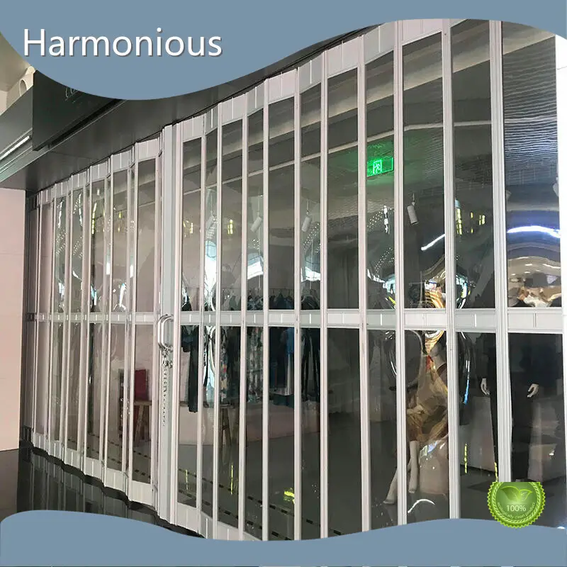 Collapsible Sliding Door 1.5mm~2.0mm Manual 4.5mwith Custom Services 1