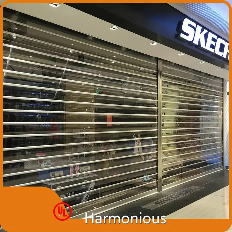 Transparent Polycarbonate Roller Shutter Customized for Business 1.2mm/1.5mm/1.8mm/2.0mm 1
