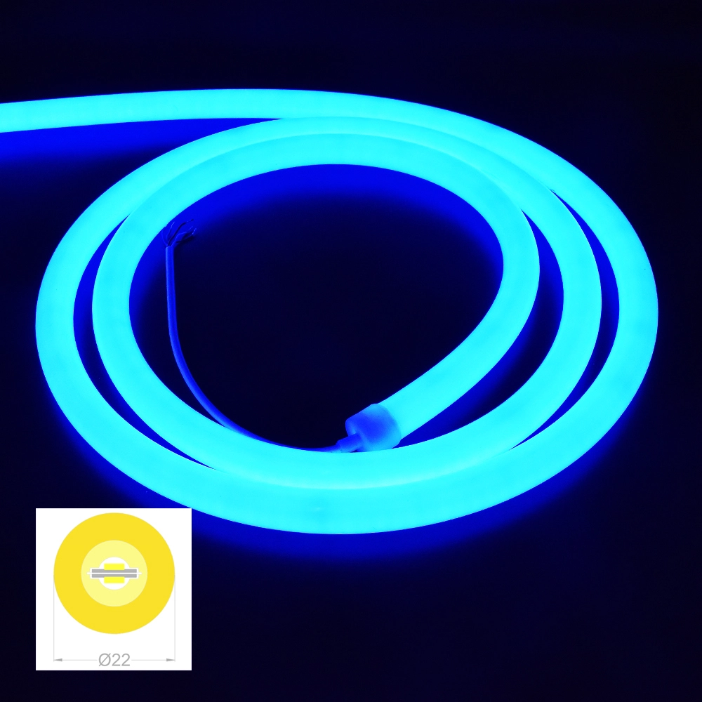 D22mm RGB Round View LED Neon Strip VH-02TD-D22 1