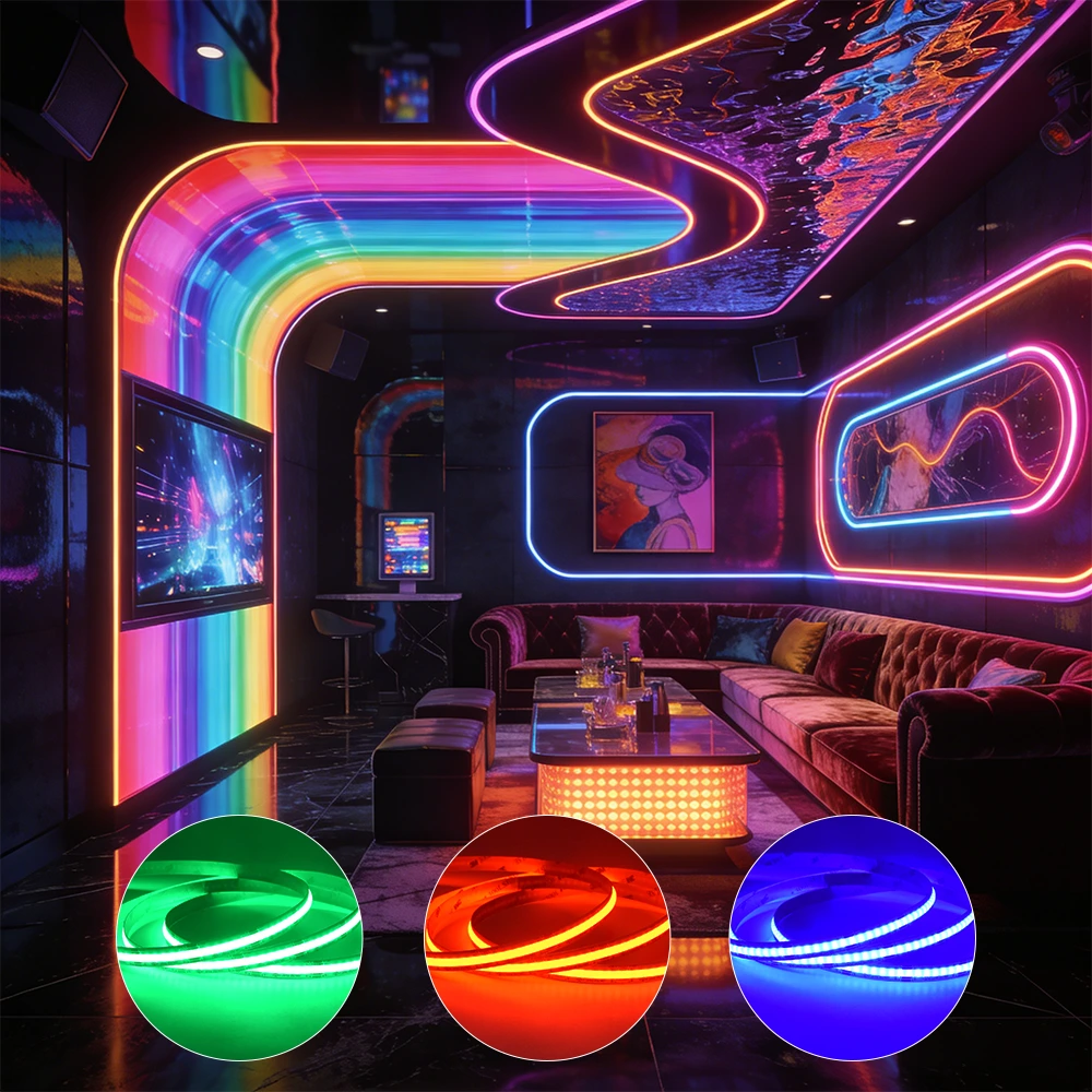 672chips RGB COB LED Strip Light VH-672A-024 1