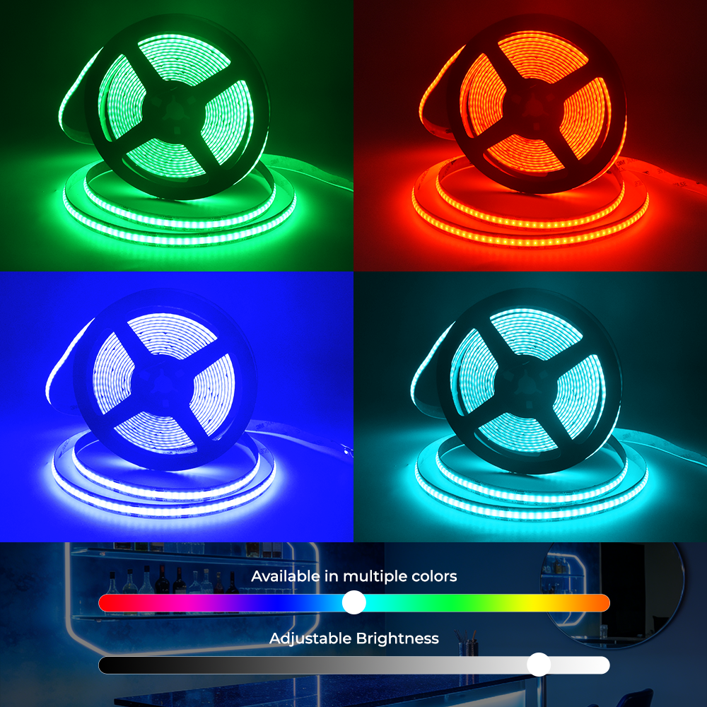672chips RGB COB LED Strip Light VH-672A-024 4