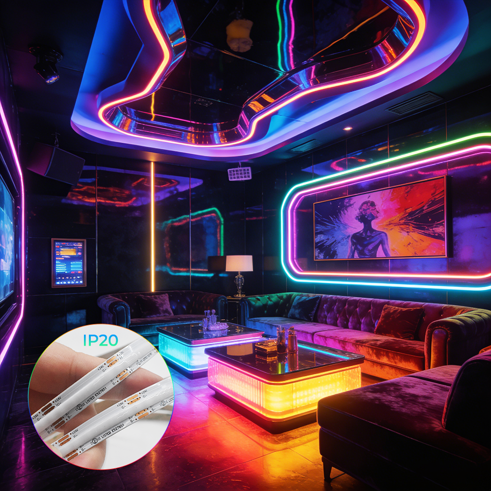 672chips RGB COB LED Strip Light VH-672A-024 5