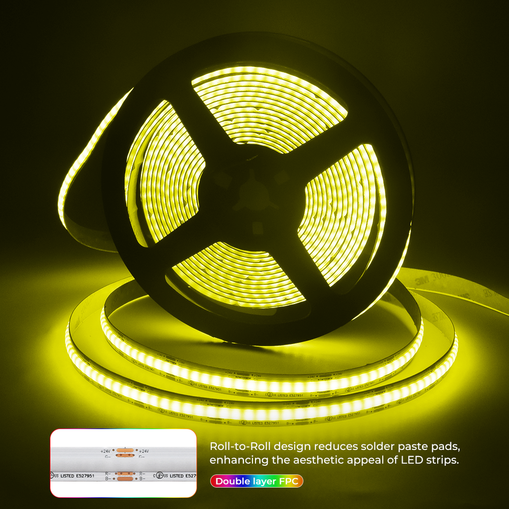 672chips RGB COB LED Strip Light VH-672A-024 7