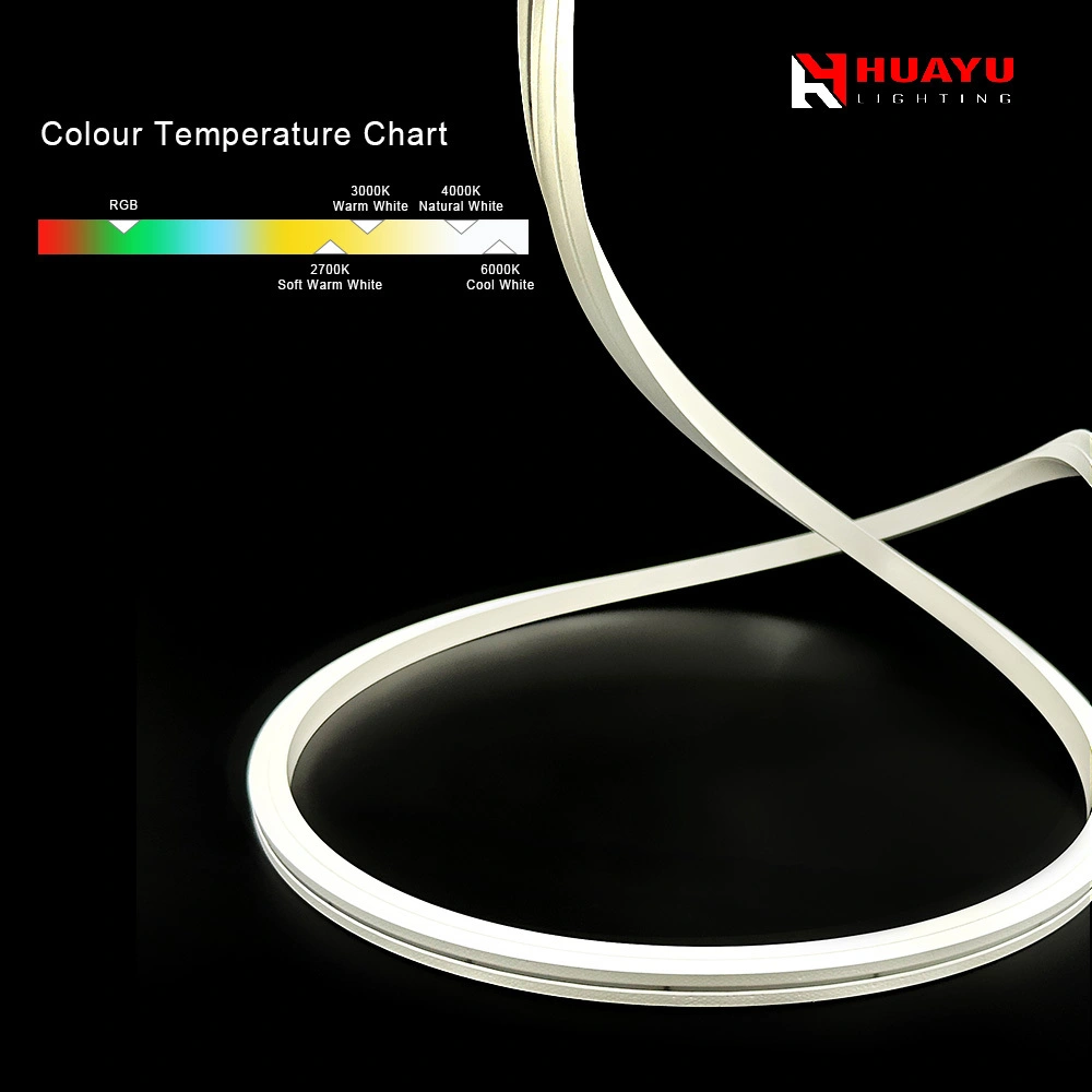 Tira de neón LED - 10X10 mm - dirección de curvatura vertical - un solo color 1