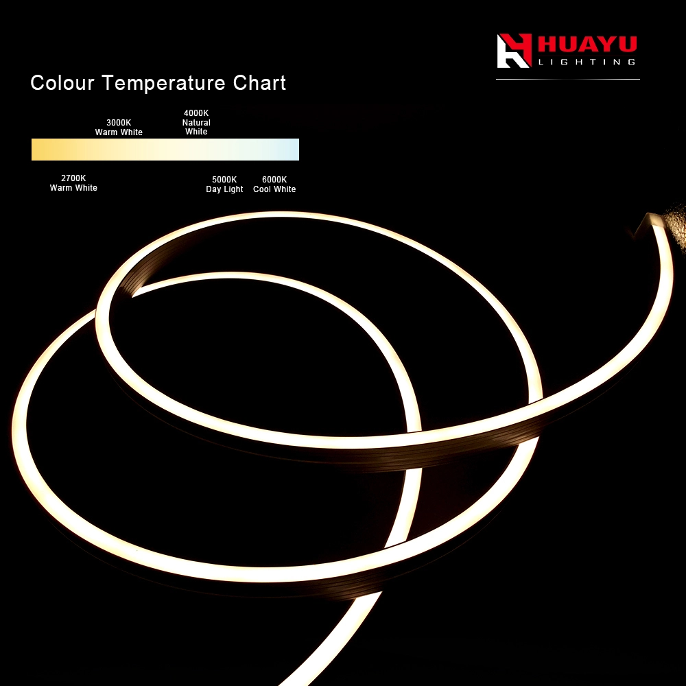 Tira de neón LED- 08X15mm- lado curvado verticalmente - un solo color 1