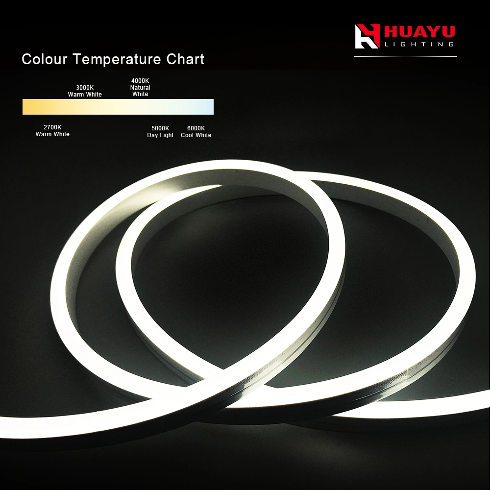 Tira de Neón LED- 06X13mm- lado curvado verticalmente - un solo color 1