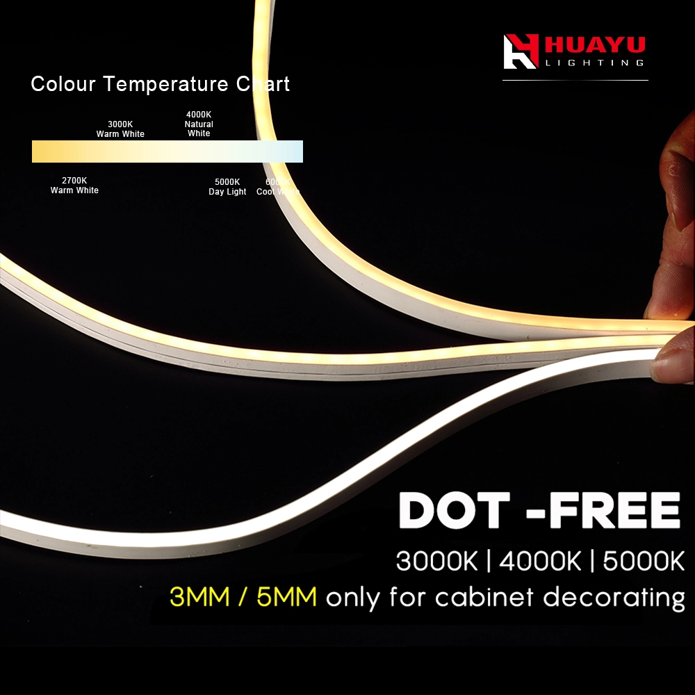 Tira de Neón LED- 05X08mm- lado curvado verticalmente - un solo color 1