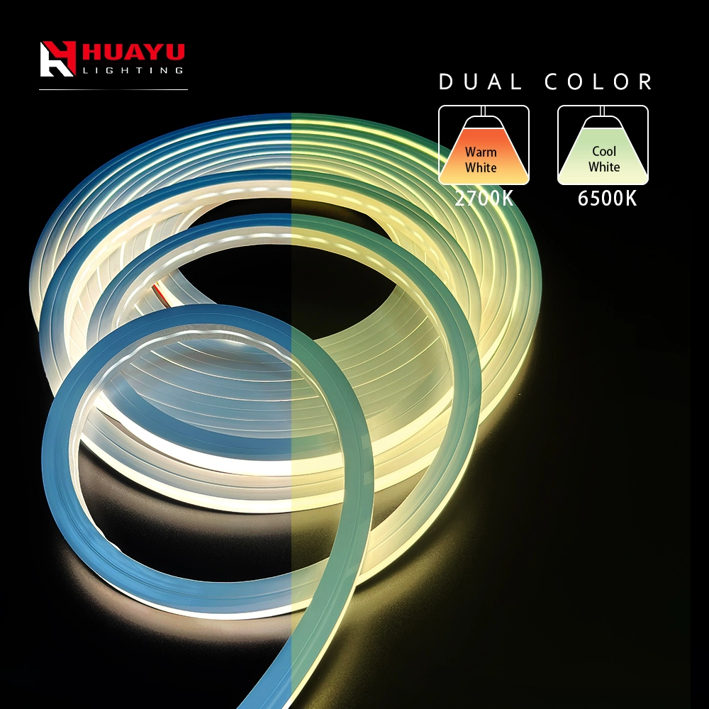 Tira de neón LED - 20X20 mm - lado curvado verticalmente - un solo color 1