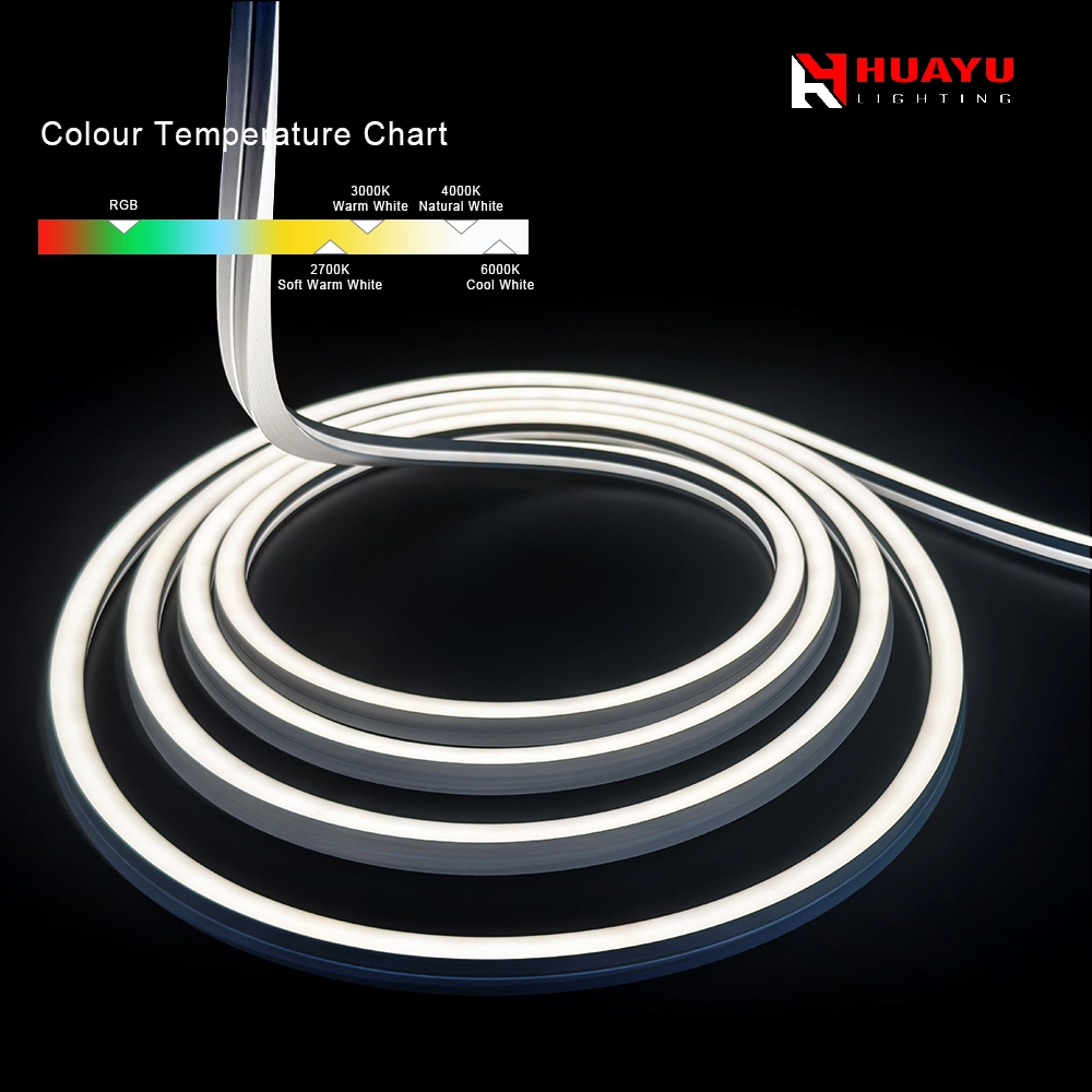 LED-Neonstreifen, einfarbig, seitlich gebogen, Neon-Flexstreifen, 12 x 12 mm 1