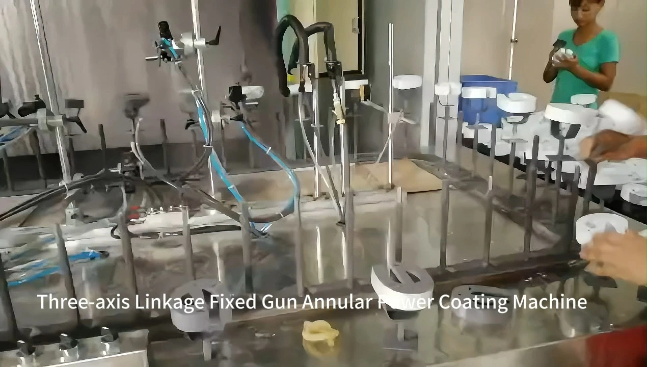 Customized Three-axis Linkage Fixed Gun Annular Power Coating Machine 1