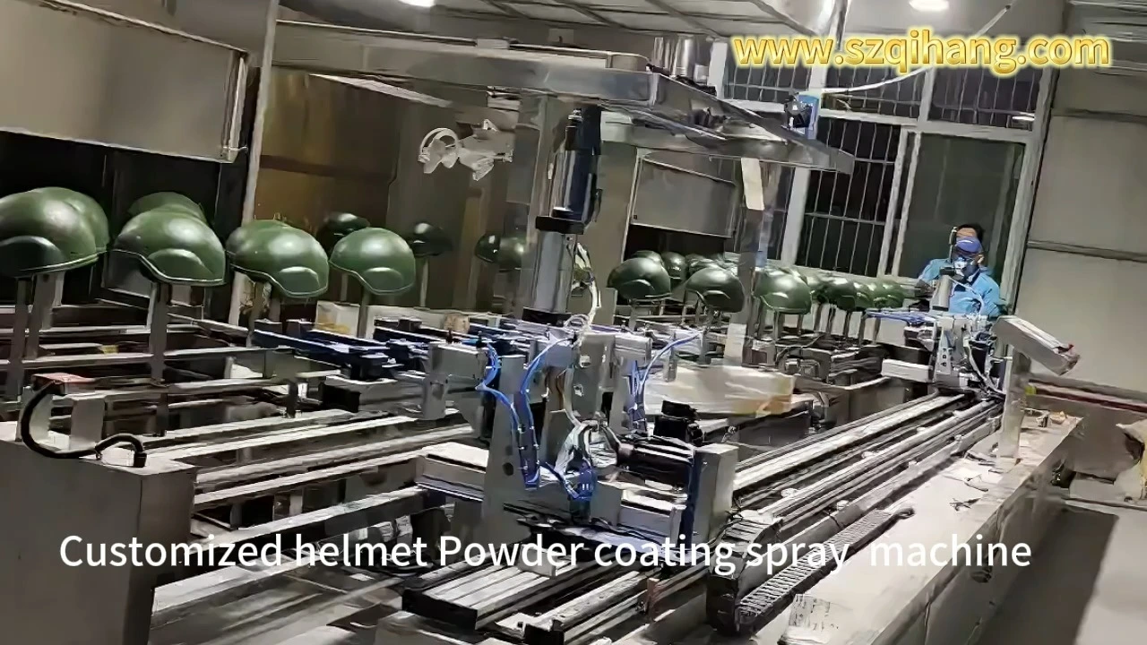 Customized Helmet Coating Spray Machine Automatic Loading and Unloading 1