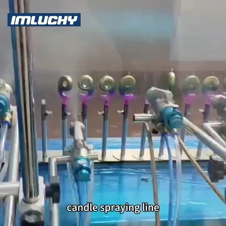 Automatic painting line for candle 1