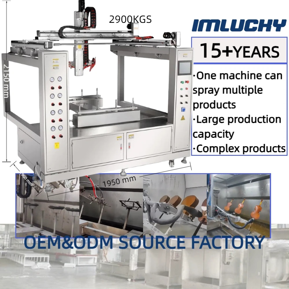 IMLUCKY Automatic Powder Coating System for Auto Parts High Efficiency ...