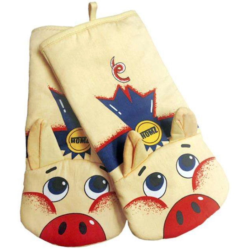 3d Cartoon Piggy Shape Oven Mitt Cute Animal Shape Oven Mitt 1