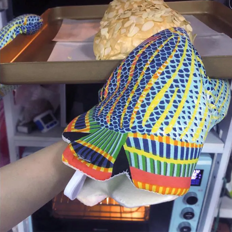 Custom Cotton Oven Mitts Accept Customized Lable Congrong 4