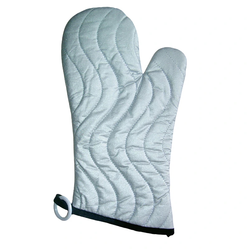 High Temperature 400f Resistant 17 Silver Coating Oven Mitt 1