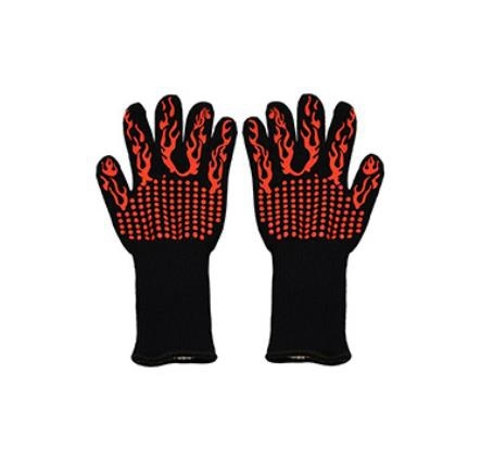 High Temperature Resistance 800c Bbq Flame Retardant,Fireproof,Heat Insulation Silicone Oven Gloves 1