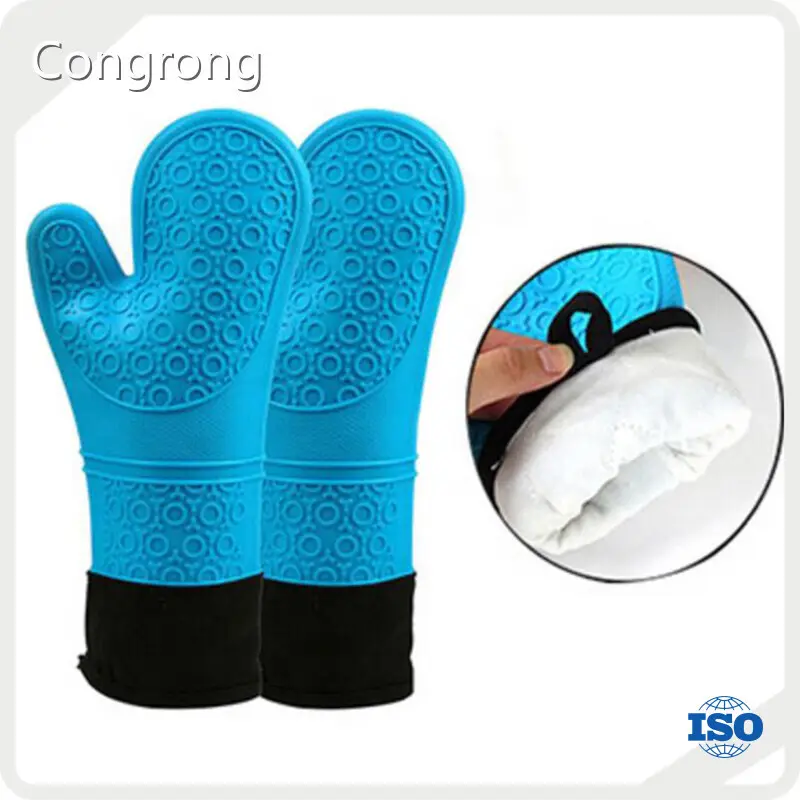 Temptations Oven Gloves Congrong Brand REACH Silicone + Cotton 1