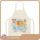 Congrong White Bib Apron - 47x38cm 1