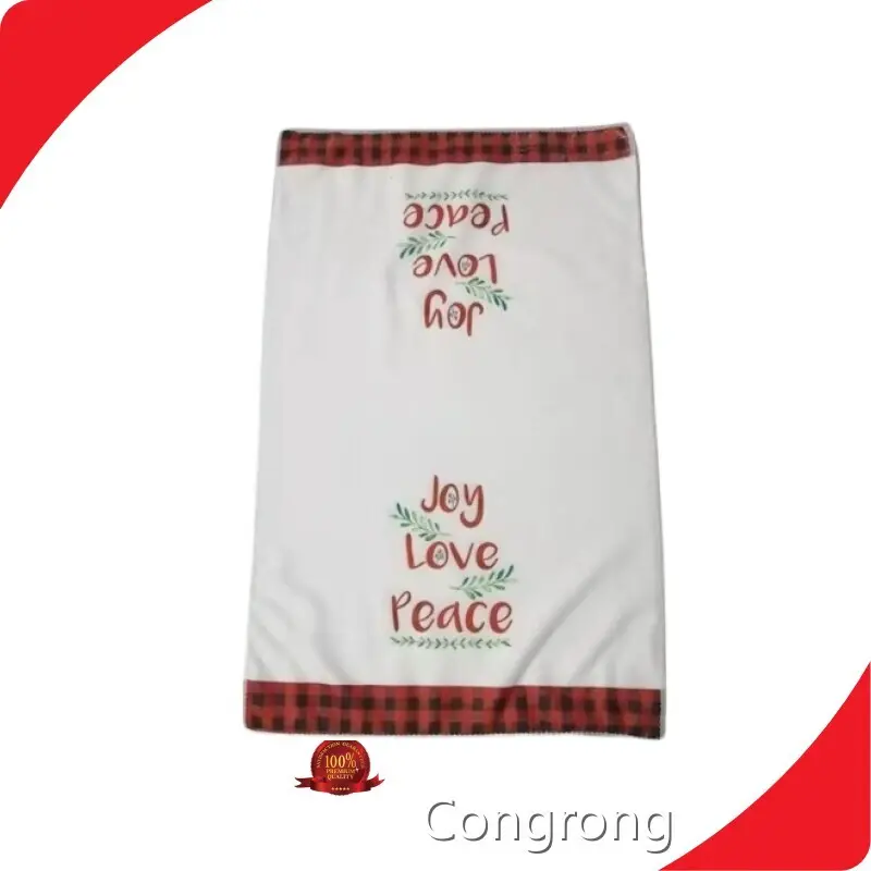 Custom Microfiber Tea Towel Digital Prining Congrong 1