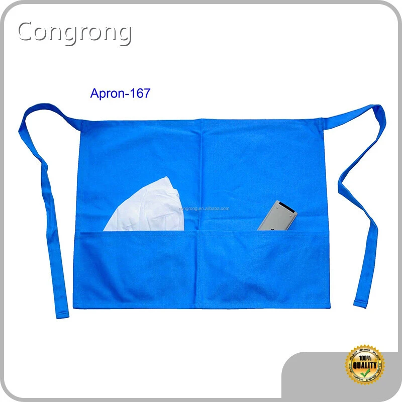 Waist Aprons with Pockets Congrong Brand Blue Coffee Bar 1