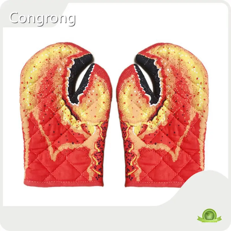3d Cotton Oven Mitts Cartoon Crab Pincer Crab Claw Shape Oven Mitt Congrong 1